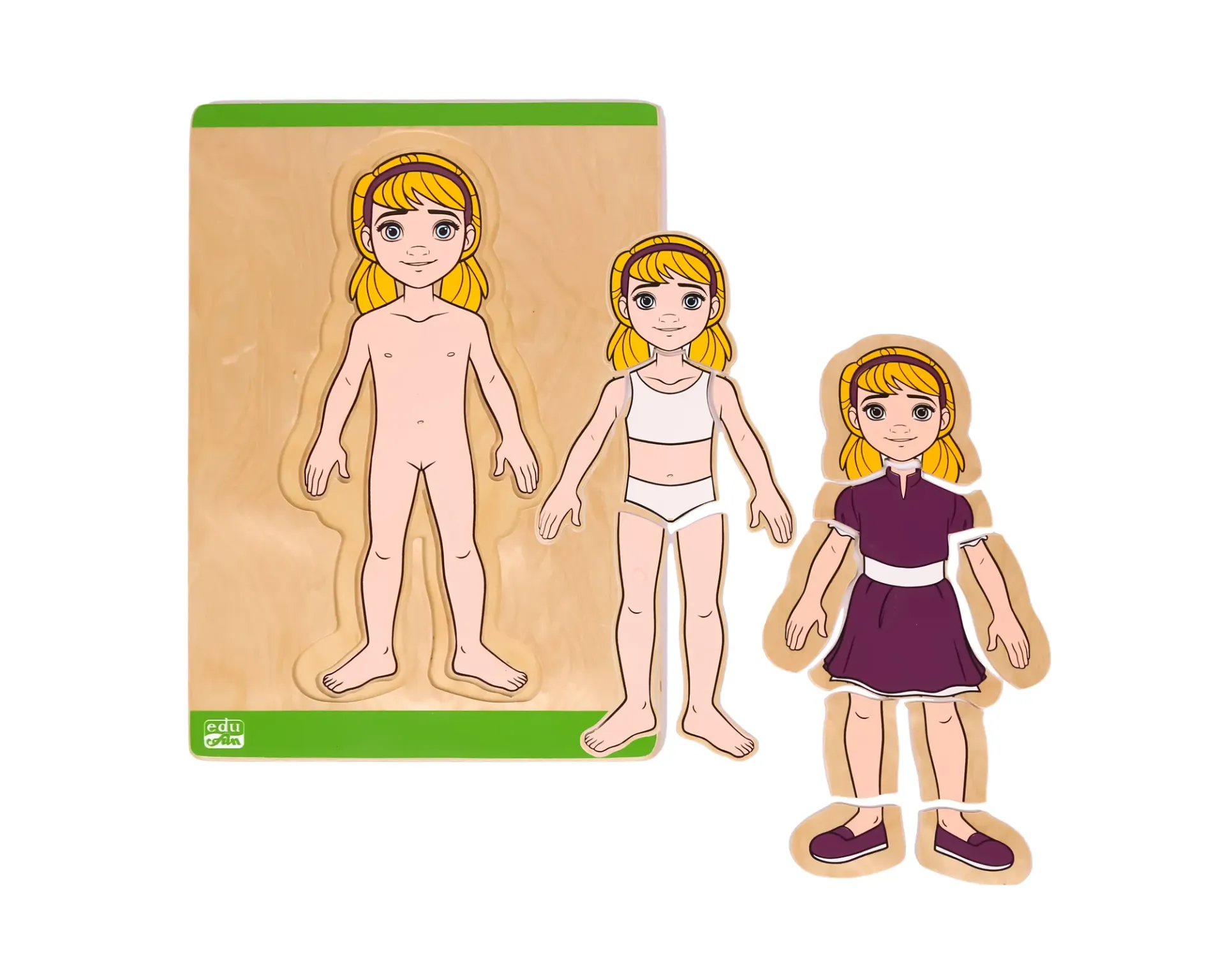 [11580] Building Up Body Parts Puzzles (Girl 11580)