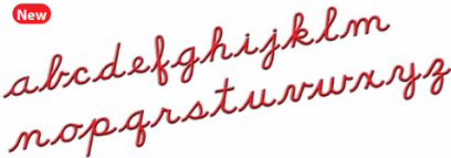 Medium movable alphabet – cursive