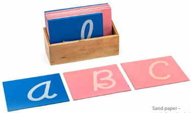 [91061] Sand paper – capital cursive letters