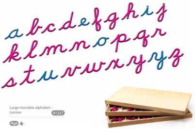[91227] Large movable alphabet – cursive