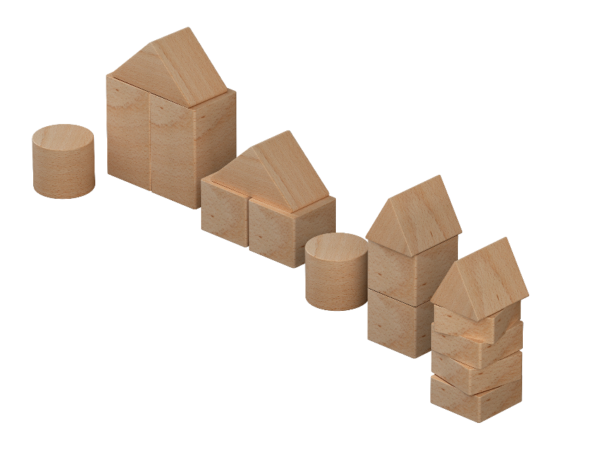 [31310] Mini building blocks - wooden