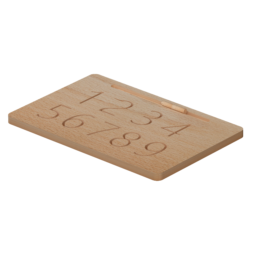[34200] Natural Tracing Number Board English