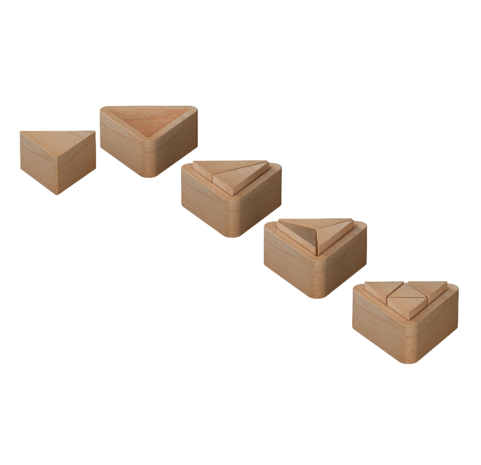 [34260] Natural Fraction Cups Triangle
