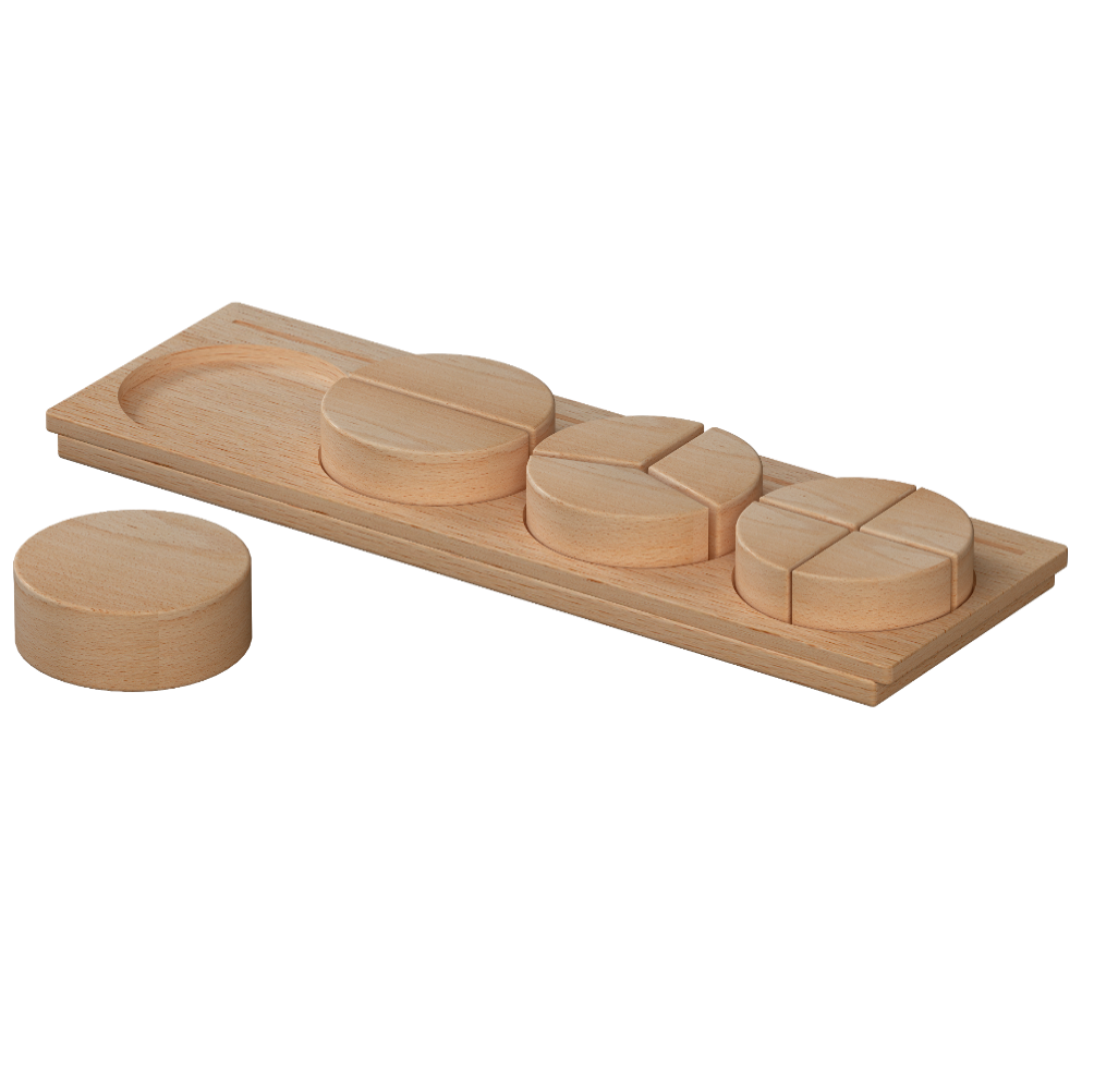 [34270] Natural Fraction Board Circle