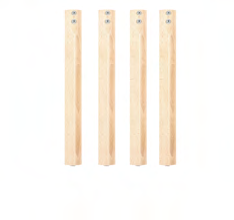 [69810] Elegance Table legs(two w/ casters,4 w/o casters) (H 40 cm)