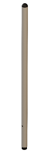 [45892] Round Metal Tube Axis (30 H x 2.2 Cm)