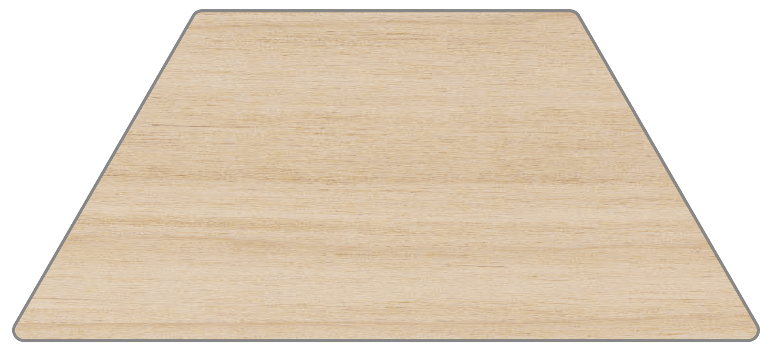 [69926] Elegance Trapezoidal Top Table